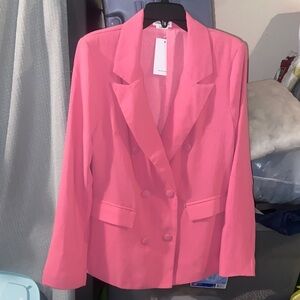 Lovers + Friends Vibrant Pink Blazer